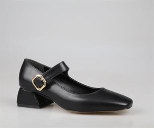 Feles 058-510 Siyah Kadın Topuklu Ayakkabı