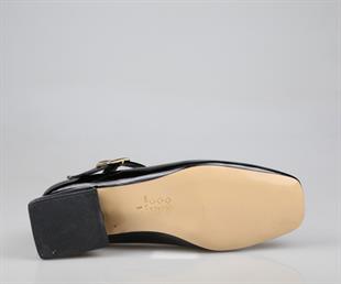 Feles 058-510 Siyah Rugan Kadın Topuklu Ayakkabı