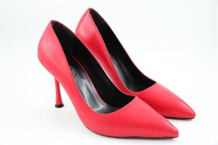 Feles 070-1321 Kırmızı Kadın Topuklu Ayakkabı