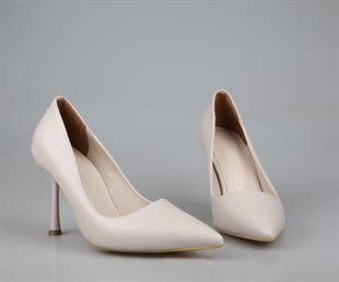 Feles 070-1321 Ten Rengi Kadın Topuklu Ayakkabı