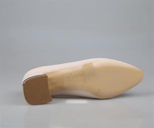 Feles 077-3368-21 Krem Kadın Topuklu Ayakkabı