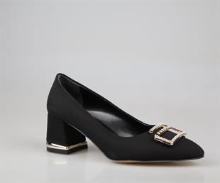 Feles 077-3368-21 Siyah Kadın Topuklu Ayakkabı