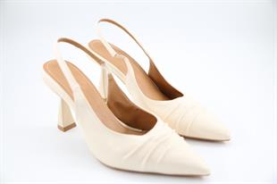 Feles 083-807 Ten Rengi Kadın Topuklu Ayakkabı