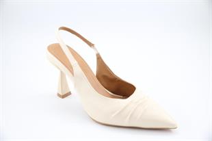 Feles 083-807 Ten Rengi Kadın Topuklu Ayakkabı