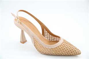 Feles 083-875 Nut Kadın Topuklu Ayakkabı