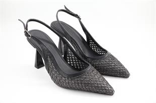 Feles 083-875 Siyah Kadın Topuklu Ayakkabı