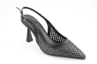 Feles 083-875 Siyah Kadın Topuklu Ayakkabı