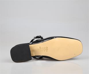 Feles 106-530 Siyah Rugan Kadın Topuklu Ayakkabı