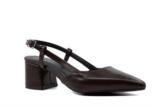 Feles 110-425 Kahve Kadın Topuklu Ayakkabı