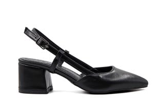 Feles 110-425 Siyah Kadın Topuklu Ayakkabı