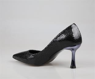 Feles 129-1053 Siyah Kadın Topuklu Ayakkabı