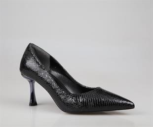 Feles 129-1053 Siyah Kadın Topuklu Ayakkabı