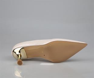 Feles 129-1053 Ten Rengi Kadın Topuklu Ayakkabı