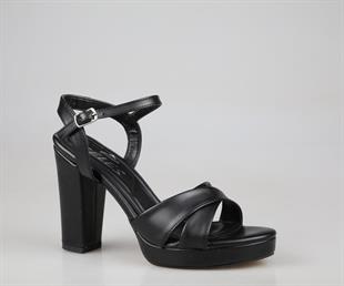 Feles 138-308 Siyah Kadın Topuklu Ayakkabı