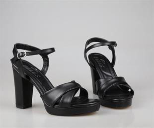 Feles 138-308 Siyah Kadın Topuklu Ayakkabı