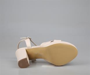 Feles 138-308 Ten Rengi Kadın Topuklu Ayakkabı