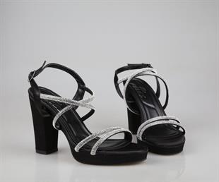 Feles 138-392 Siyah Kadın Topuklu Ayakkabı