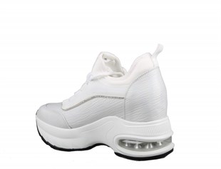 GUJA 24k300-2 Dolgu Topuk Beyaz Kadın Sneakers