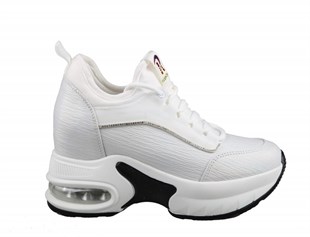 GUJA 24k300-2 Dolgu Topuk Beyaz Kadın Sneakers