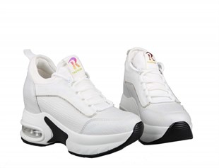 GUJA 24k300-2 Dolgu Topuk Beyaz Kadın Sneakers