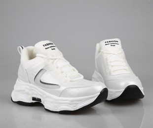 GUJA 24k302 Dolgu Topuk Beyaz Kadın Sneakers