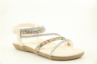 GUJA 25y156-4 Beyaz Çocuk Sandalet