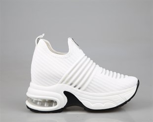 GUJA 25y300-8 Dolgu Topuk Beyaz Kadın Sneakers