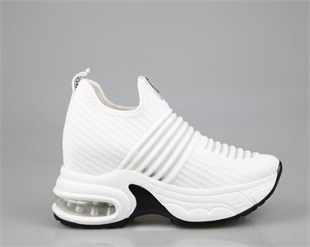 GUJA 25y300-8 Dolgu Topuk Beyaz Kadın Sneakers