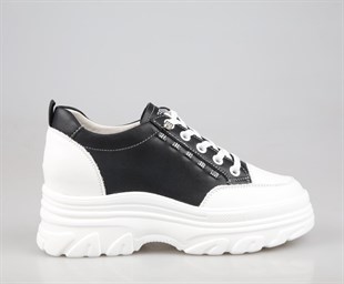 GUJA 25y361 Dolgu Topuk Siyah Kadın Sneakers
