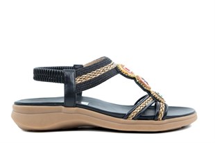 GUJA 26y240-15 Siyah Kadın Sandalet