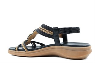 GUJA 26y240-15 Siyah Kadın Sandalet