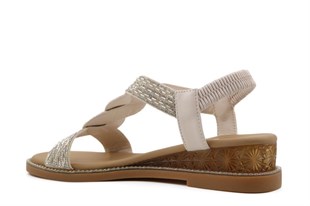 GUJA 26y473-1 Bej Kadın Sandalet