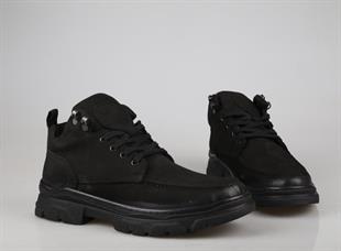 King West 24020 Siyah Nubuk Erkek Bot