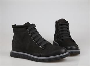 King West 24047 Siyah Suet Erkek Bot