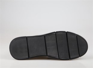 KOMCERO 3k1860 Hakiki Deri Siyah Erkek Bot