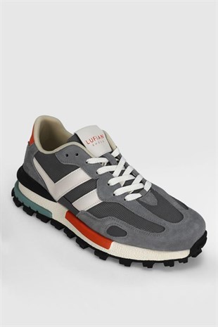 Lufian Auke Gri Erkek Sneakers