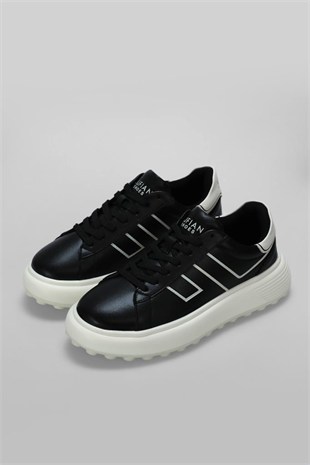 Lufian Harold Siyah Erkek Sneakers