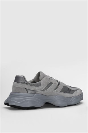 Lufian Mark Gri Erkek Sneakers