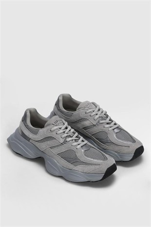 Lufian Mark Gri Erkek Sneakers