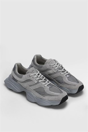 Lufian Mark Gri Erkek Sneakers