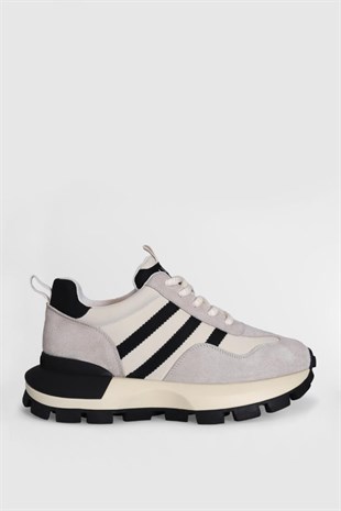 Lufian Tatum Ekru Unisex Sneakers
