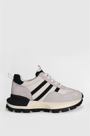 Lufian Tatum Ekru Unisex Sneakers