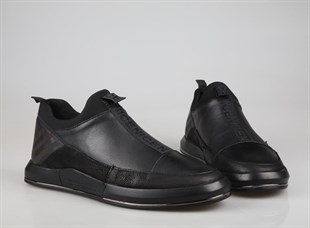 MARCOMEN 10451 Hakiki Deri Siyah Erkek Bot