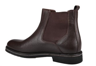 MARCOMEN 14017 Saf Deri Kahve Erkek Bot