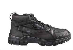 MARCOMEN 14182 Saf Deri Siyah Nubuk Erkek Bot