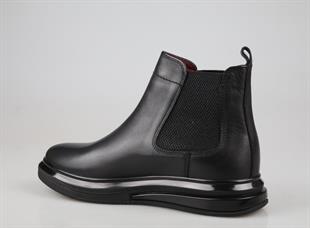 MARCOMEN 14346 Hakiki Deri Siyah Erkek Bot