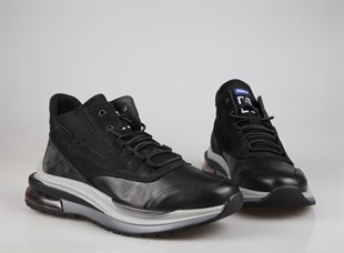 MARCOMEN 16062 Hakiki Deri Siyah Erkek Bot