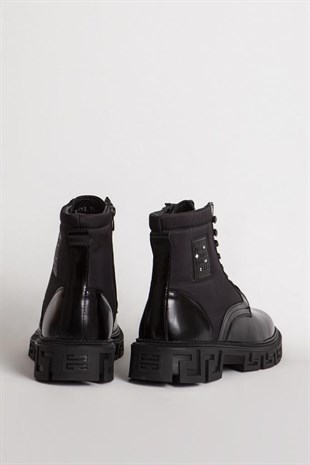 MARCOMEN 16115 Hakiki Deri Siyah Erkek Bot