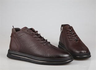 MARCOMEN 16208 Saf Deri Kahve Erkek Bot