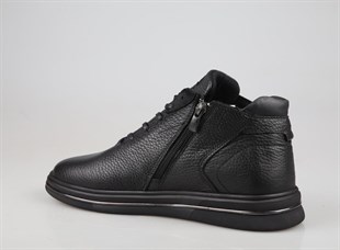 MARCOMEN 16208 Saf Deri Siyah Erkek Bot